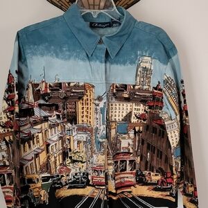 San Francisco Cityscape Print Jacket by Artscape